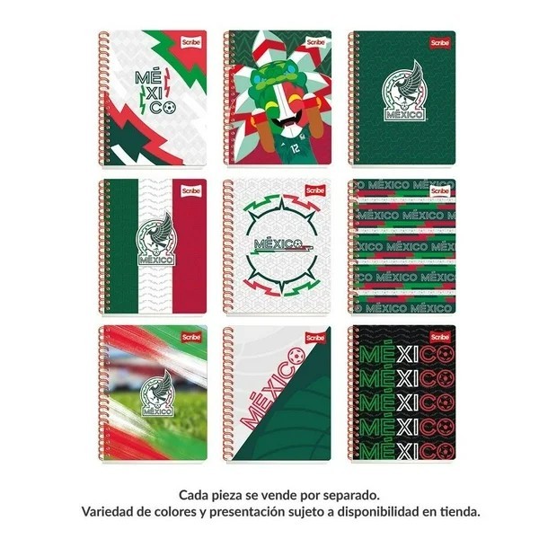 CUADERNO PROF. SELECCION MEX SCRIBE 5672 C5MM ESP.100H.PZA